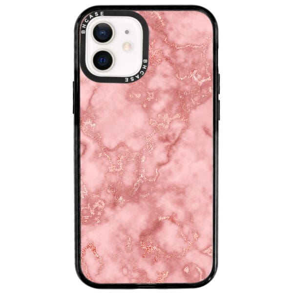 Marble Rose Pink Kryt iPhone 12/12 Pro