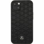 Mercedes Genuine Leather Quilted Black Kryt iPhone 13 Mini