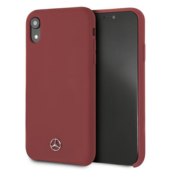 Mercedes MEHCI61SILRE Red Silicone Line Kryt iPhone XR