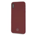 Mercedes MEHCI65SILRE Red Silicone Line Kryt iPhone XS Max