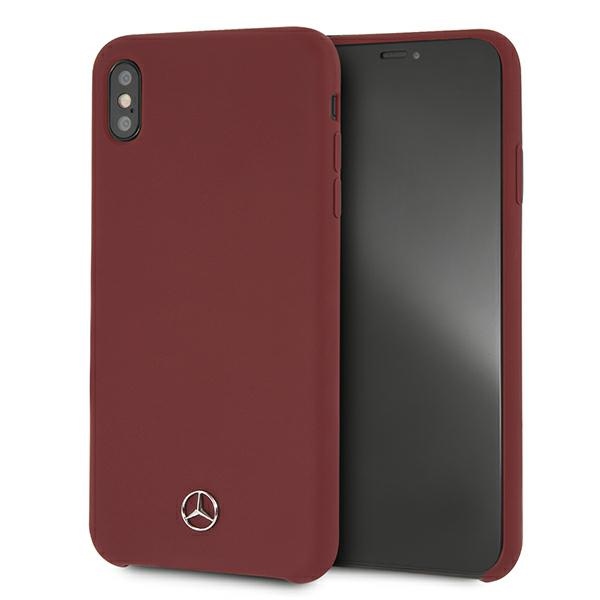 Mercedes MEHCI65SILRE Red Silicone Line Kryt iPhone XS Max