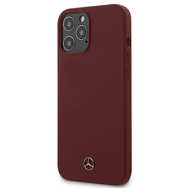 Mercedes MEHCP12LSILRE Red Silicone Line Kryt iPhone 12 Pro Max