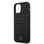 Mercedes MEHCP12LSIPBK Black Silicone Stars Pattern Kryt iPhone 12 Pro Max