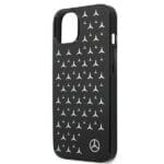 Mercedes MEHCP13SESPBK Black Silver Stars Pattern Kryt iPhone 13 Mini