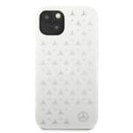 Mercedes MEHCP13SESPWH White Silver Stars Pattern Kryt iPhone 13 Mini