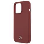 Mercedes MEHCP13XSILRE Red Silicone Line Kryt iPhone 13 Pro Max