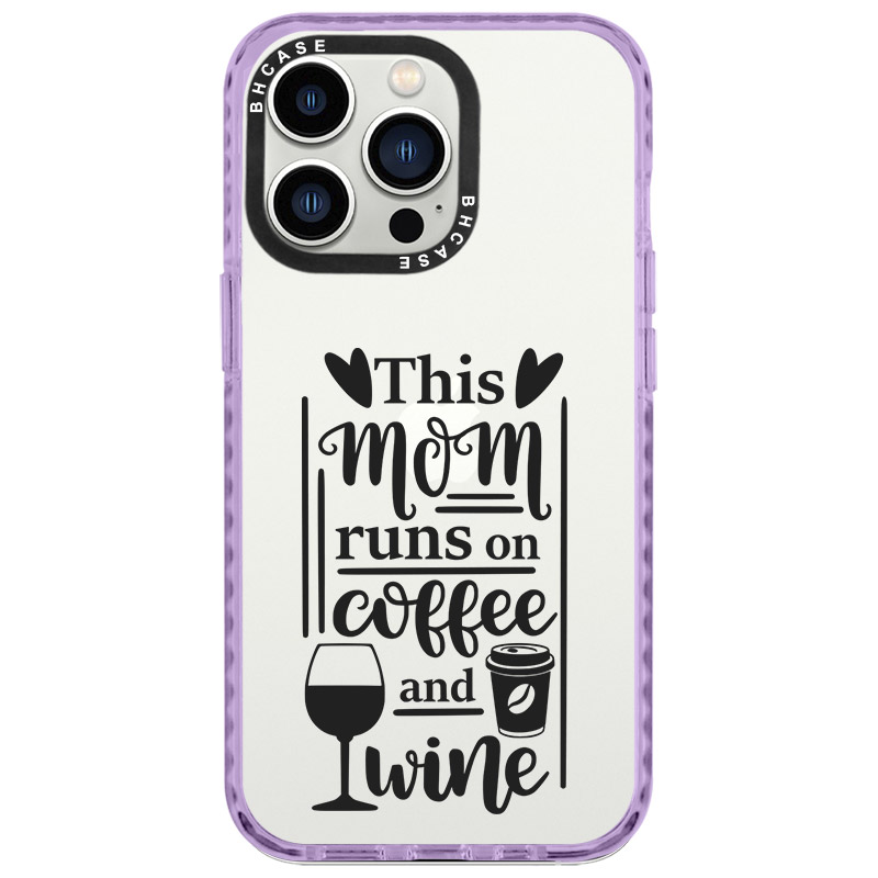 Mom Coffee Wine Kryt iPhone 14 Pro