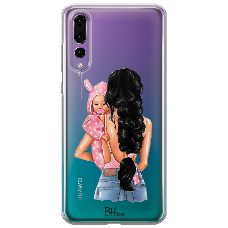 Mother Black Haired With Girl Kryt Huawei P20 Pro