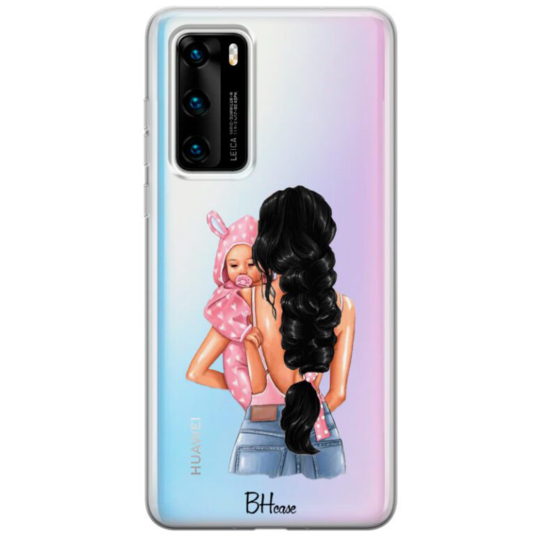 Mother Black Haired With Girl Kryt Huawei P40