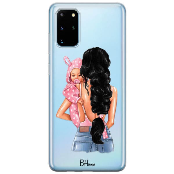 Mother Black Haired With Girl Kryt Samsung S20 Plus