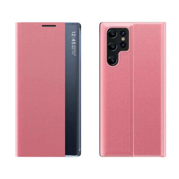 New Sleep Flip Stand Pink Kryt Samsung Galaxy S23 Ultra