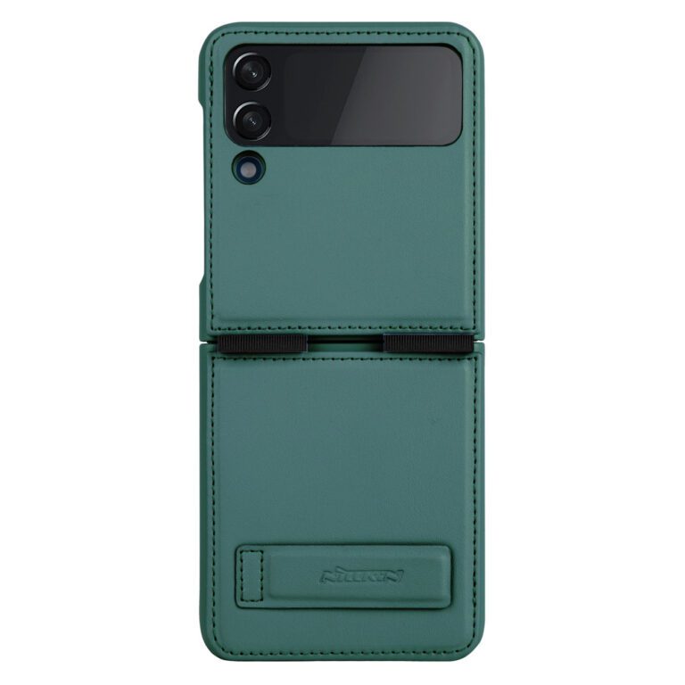 Nillkin Qin Vegan Leather Dark Green Kryt Samsung Galaxy Z Flip 4
