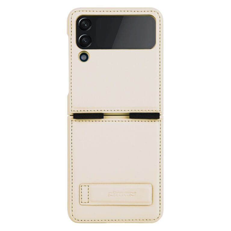 Nillkin Qin Vegan Leather Gold Kryt Samsung Galaxy Z Flip 4