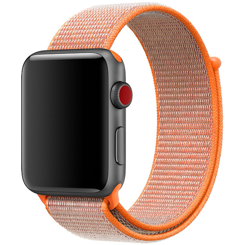 Nylonový Náramok Apple Watch 45/44/42/Ultra Orange Red