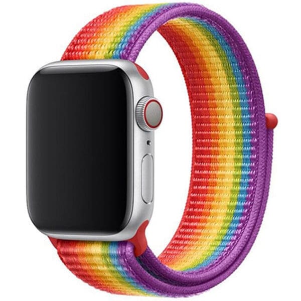 Nylonový Náramok Apple Watch 45/44/42/Ultra Rainbow