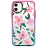 Pink Floral Kryt iPhone 11