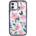 Pink Floral Kryt iPhone 12/12 Pro