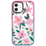 Pink Floral Kryt iPhone 12/12 Pro