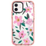 Pink Floral Kryt iPhone 12/12 Pro