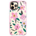 Pink Floral Kryt iPhone 12 Pro Max