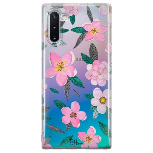 Pink Floral Kryt Samsung Note 10