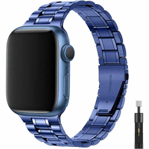 Premium Metal Náramok Apple Watch 45/44/42/Ultra Blue