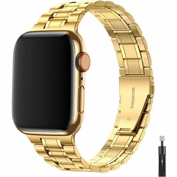 Premium Metal Náramok Apple Watch 45/44/42/Ultra Gold
