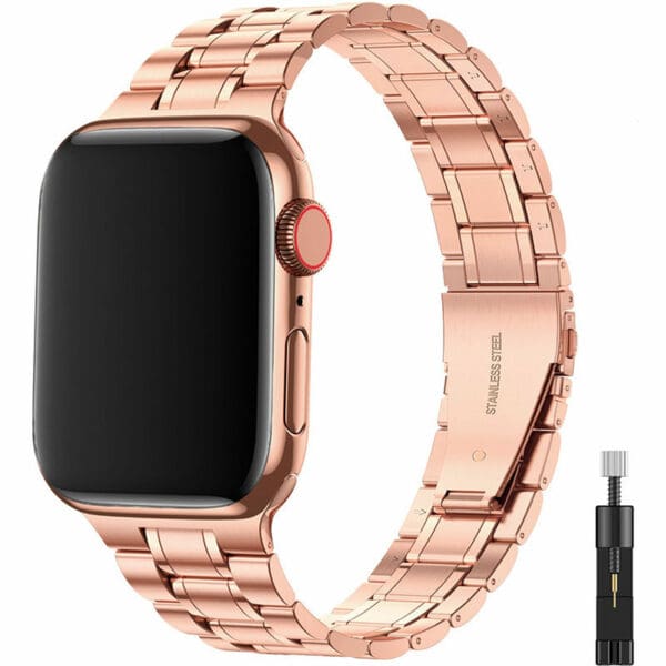 Premium Metal Náramok Apple Watch 45/44/42/Ultra Rose Gold