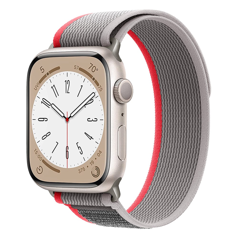 Endurance Loop Náramok Apple Watch 45/44/42/Ultra Red Gray