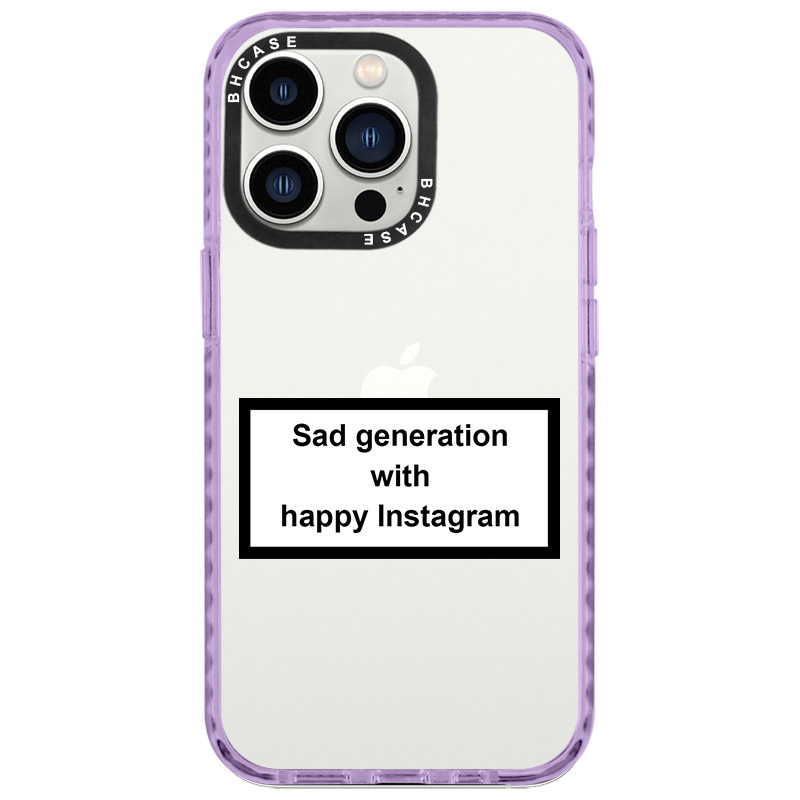 Sad Generation With Happy Instagram Kryt iPhone 14 Pro