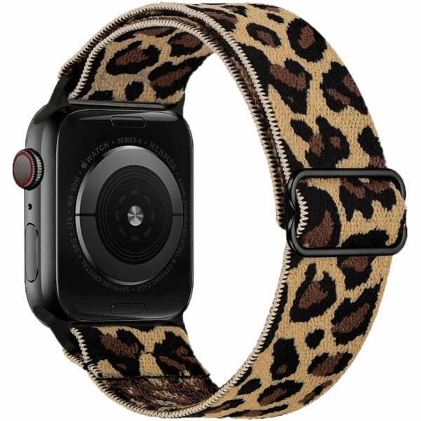 Scrunchie Náramok Apple Watch 41/40/38mm Brown Cheetah