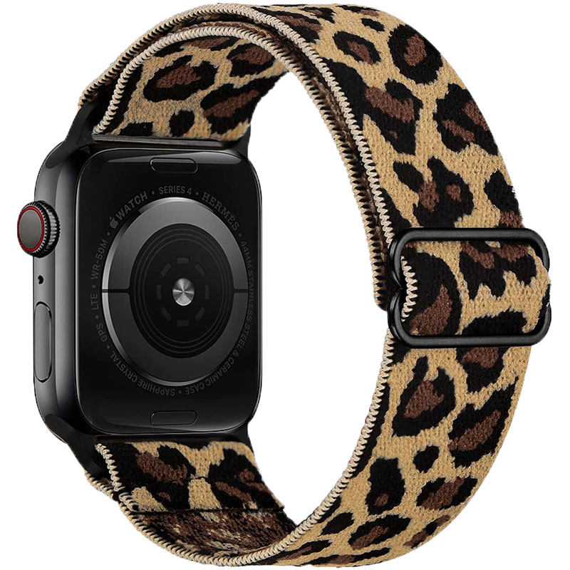 Scrunchie Náramok Apple Watch 41/40/38mm Brown Cheetah