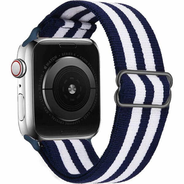 Scrunchie Náramok Apple Watch 41/40/38mm Stripe Blue White