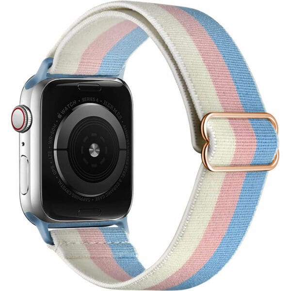 Scrunchie Náramok Apple Watch 41/40/38mm White Pink Blue