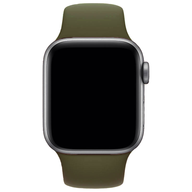Silikónový Náramok Apple Watch 45/44/42/Ultra Deep Olive Large