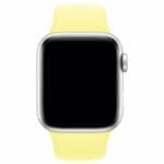 Silikónový Náramok Apple Watch 45/44/42/Ultra Lemon Cream Larg