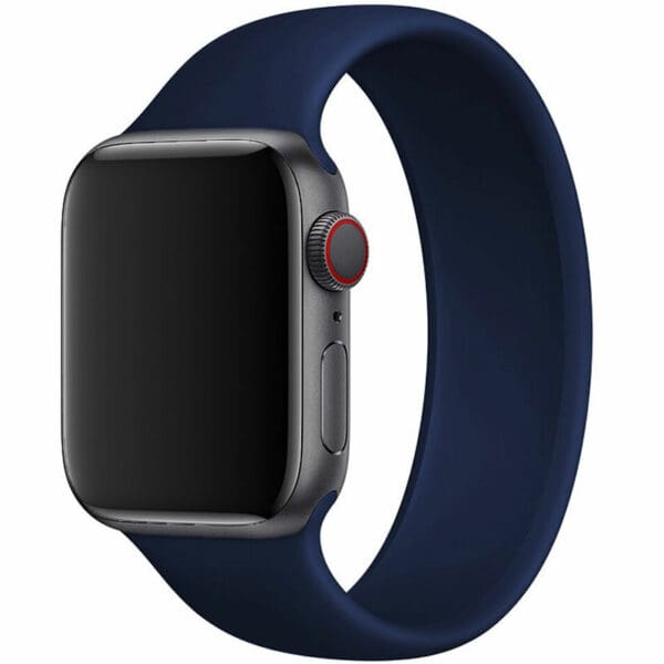 Silikónový Solo Loop Náramok Apple Watch 45/44/42/Ultra Blue