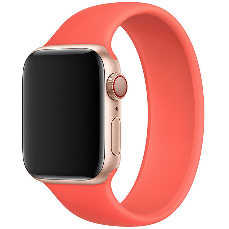 Silikónový Solo Loop Náramok Apple Watch 45/44/42/Ultra Pink Citrus
