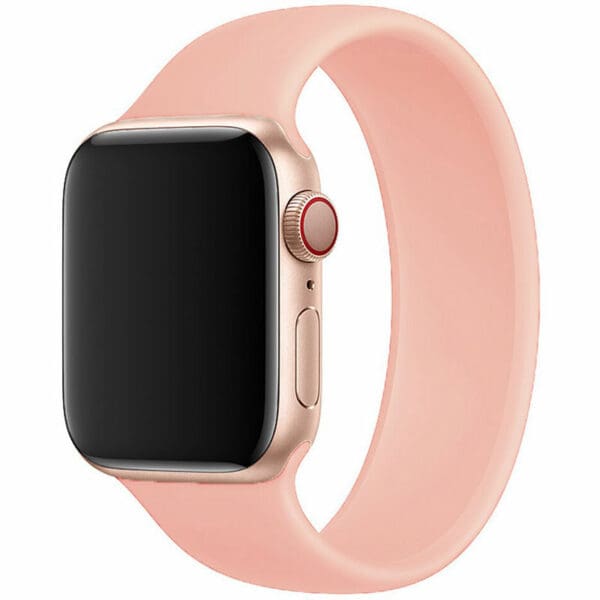 Silikónový Solo Loop Náramok Apple Watch 45/44/42/Ultra Pink Sand
