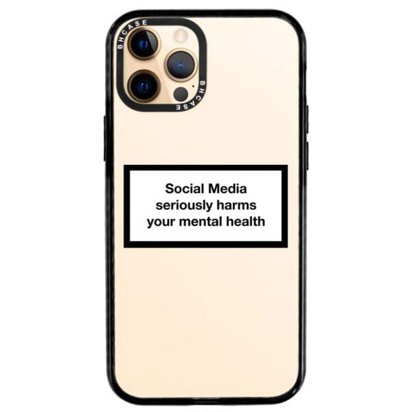 Social Media Seriously Harms Our Mental Health Kryt iPhone 12 Pro Max