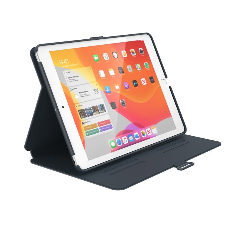 Speck Balance Folio for iPad 10.2 8 2020/7 2019 Microban Stormy Grey/Charcoal Grey