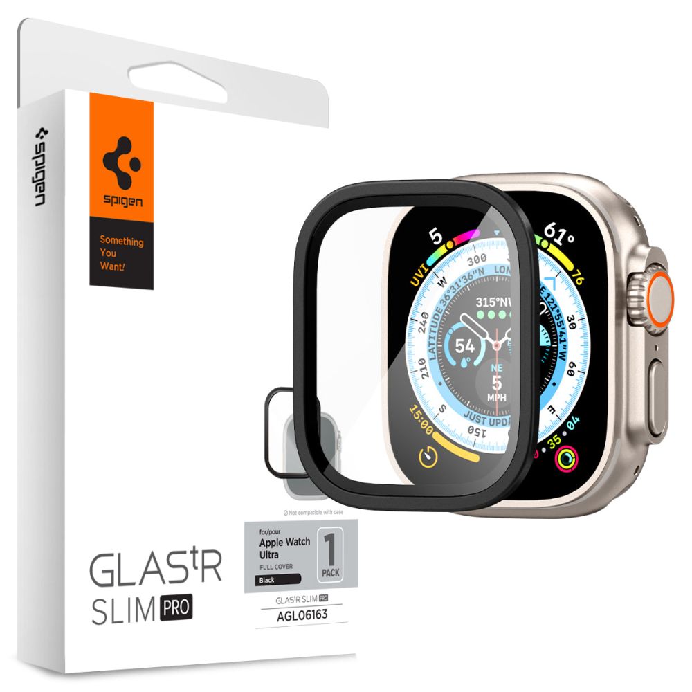 Spigen Glas.tr Slim Pro Apple Watch Ultra (49 Mm) Black