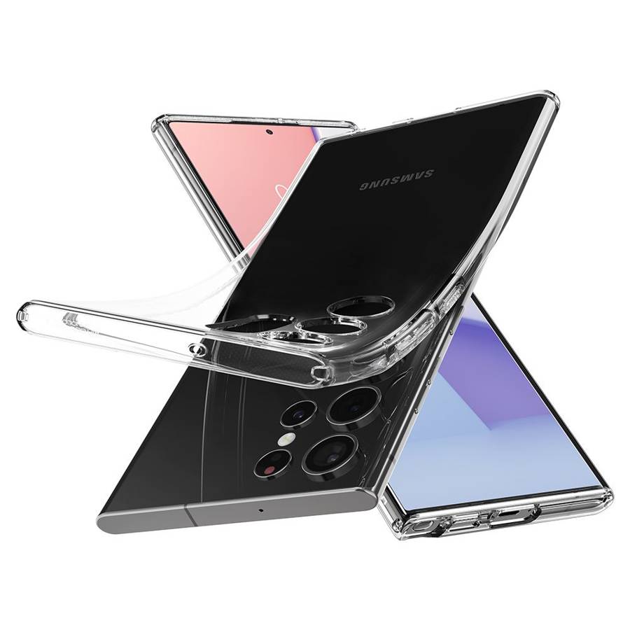 Spigen Liquid Crystal Crystal Clear Kryt Samsung Galaxy S22 Ultra
