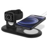 Spigen MagFit Duo Apple MagSafe & Apple Watch Charger Stand Black