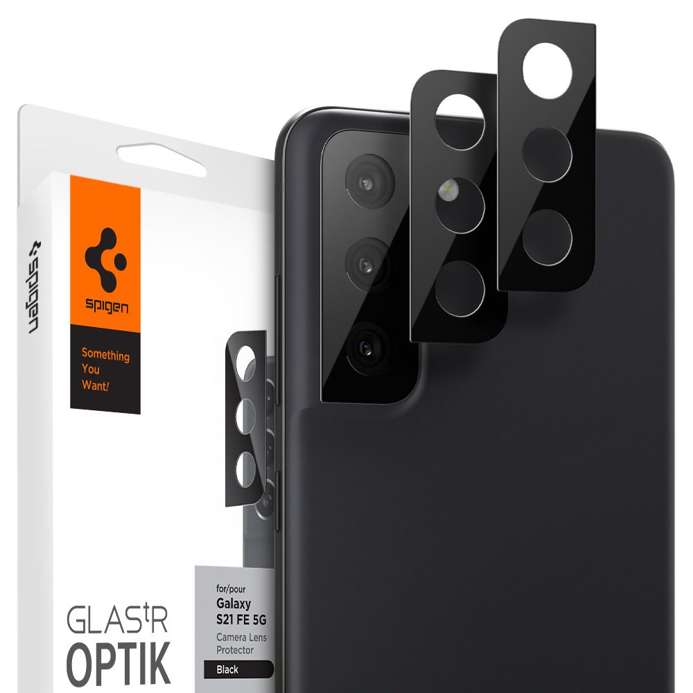 Spigen Optik.tr Camera Protector 2-pack Black Samsung Galaxy S21 Fe