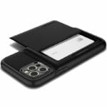 Spigen Slim Armor Wallet Black Kryt iPhone 12/12 Pro