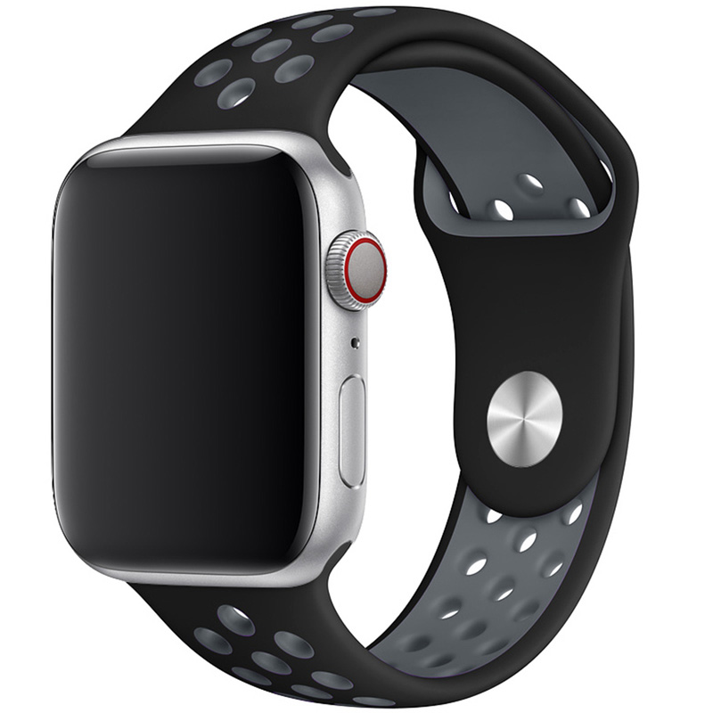 Sport Náramok Apple Watch 45/44/42/Ultra Black/Gray Large