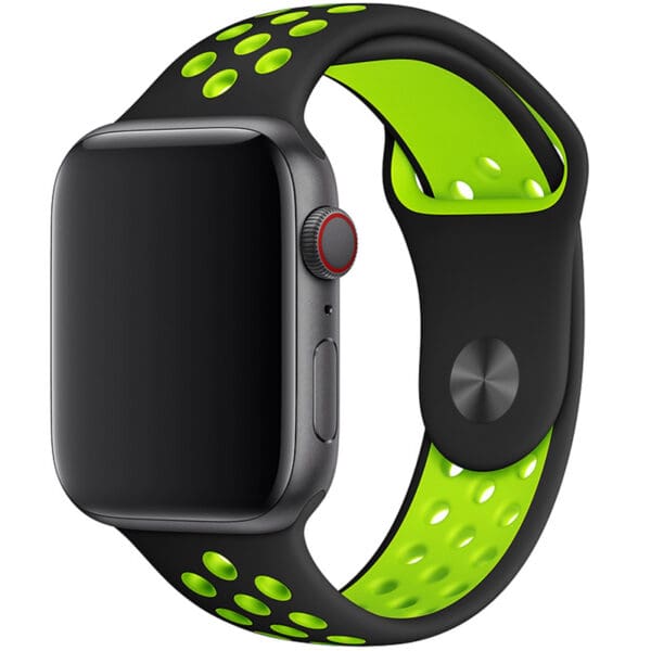 Sport Náramok Apple Watch 45/44/42/Ultra Black/Green Large