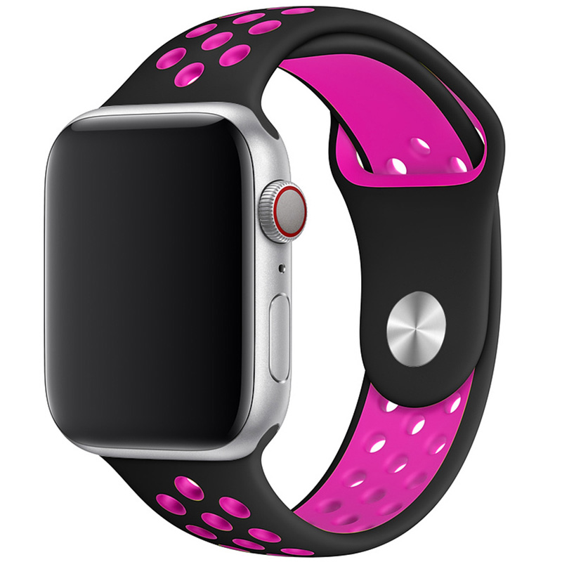 Sport Náramok Apple Watch 45/44/42/Ultra Black/Pink Large
