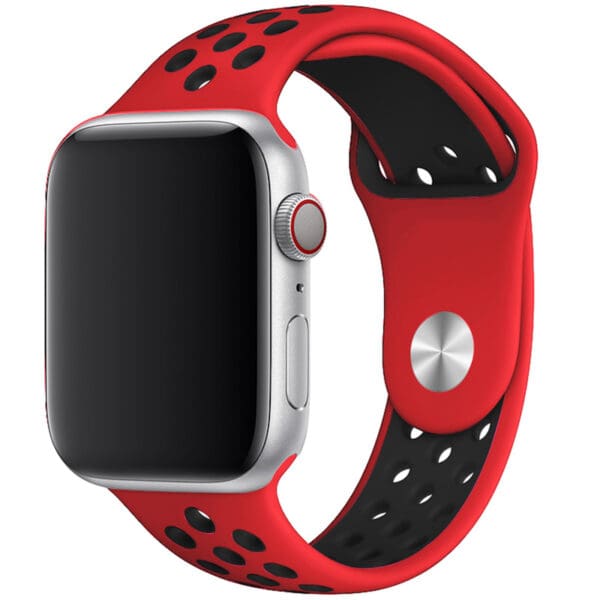 Sport Náramok Apple Watch 45/44/42/Ultra Red/Black Large